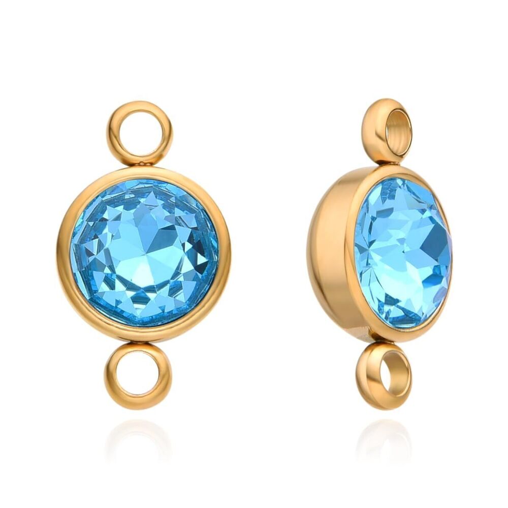 6733 20pcs Adabele Grade A 18K Yellow Gold Plated Stainless Steel December